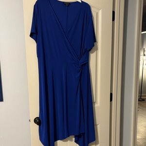 Perceptions Royal Blue Asymmetrical Dress